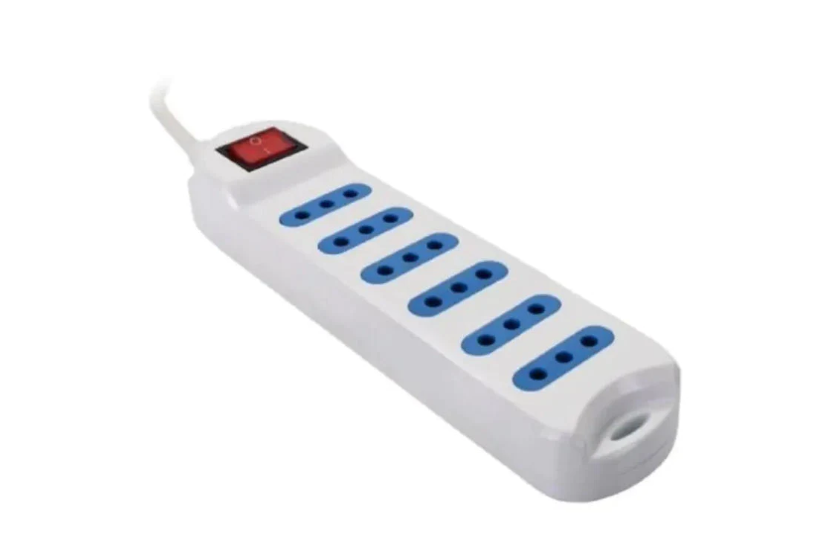 Extensión  6 Entradas 5 Metros blanco Philco XT53