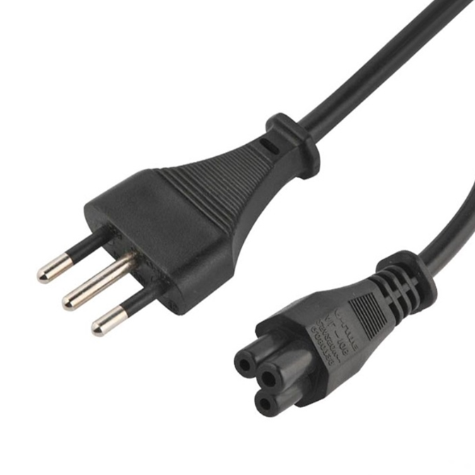 Cable de poder trebol para Notebook 1,8mts Ulink