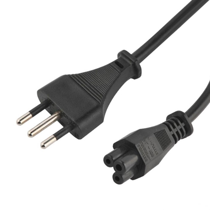 Cable de poder trebol Ulink para Notebook 1,8mts