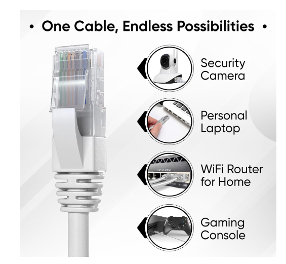 Cable de RED RJ45  Cat5e 3 mts Ulink