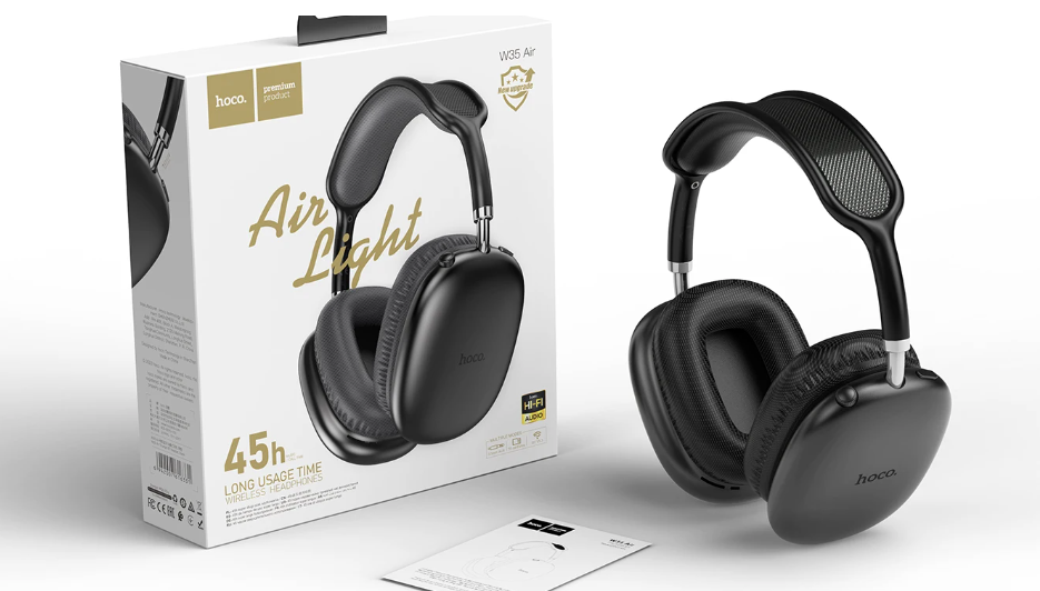 Audífono bluetooth 45hrs  Long Usage Time Hoco W35 AIR