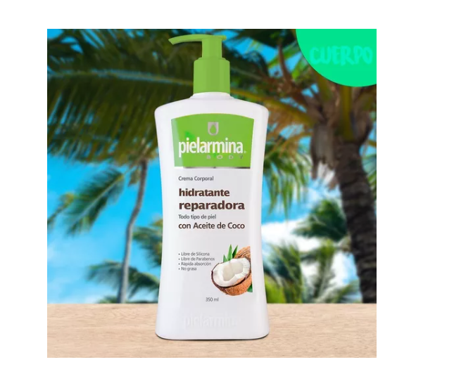Crema corporal hidratante Pielarmina Con aceite de coco