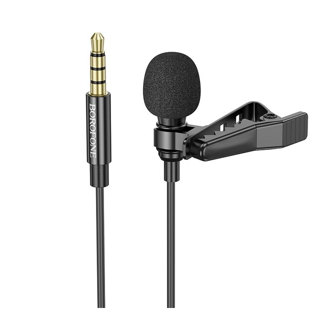 Micrófono Lavalier  jack 3,5 mm 2M Borofone BFK11