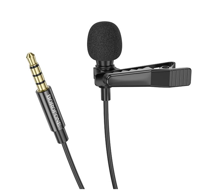 Micrófono Lavalier  jack 3,5 mm 2M Borofone BFK11