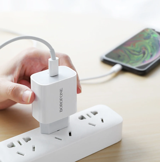 Cargador de pared USB-C 20W Borofone BA81A New Upgrade