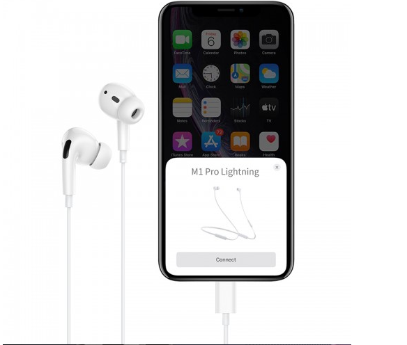 Audífono  LIGHTNING Hoco M1 Pro