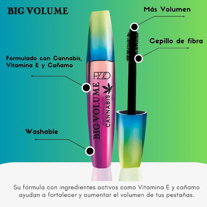 Máscara de Pestañas Petrizzio Big Volumen Lavable