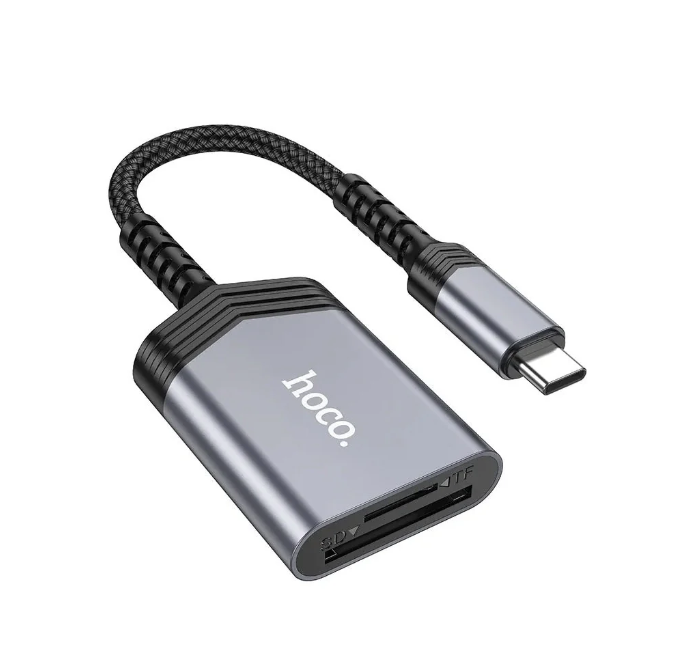 Lector de tarjetas SD USB-C 2TB 480Mbps Hoco UA25