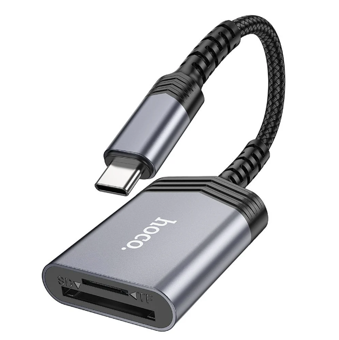 Lector de tarjetas SD  USB-C  2TB 480Mbps Hoco UA25