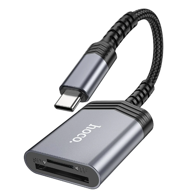 Lector de tarjetas SD Hoco UA25 USB-C  2TB 480Mbps