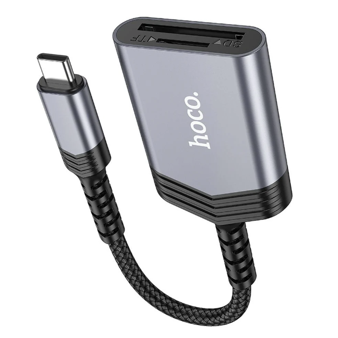 Lector de tarjetas SD USB-C 2TB 480Mbps Hoco UA25
