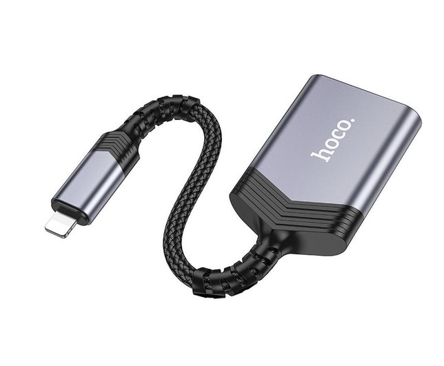 Lector de tarjetas SD/FT Lightning 2TB 480Mbps Hoco UA25