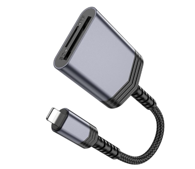 Lector de tarjetas SD/FT Lightning 2TB 480Mbps Hoco UA25