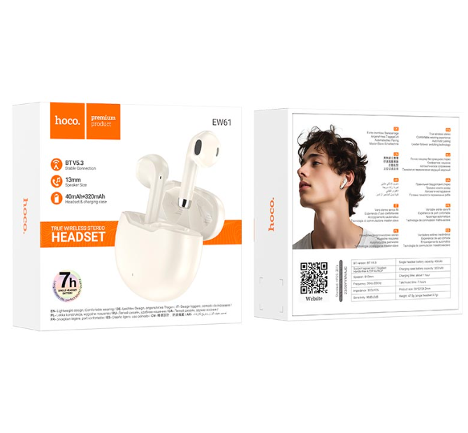 Audifono inalámbrico 7hrs Hoco EW61