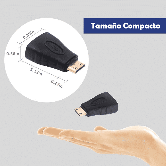 Adaptador Mini HDMI macho a HDMI hembra 1080P Ulink