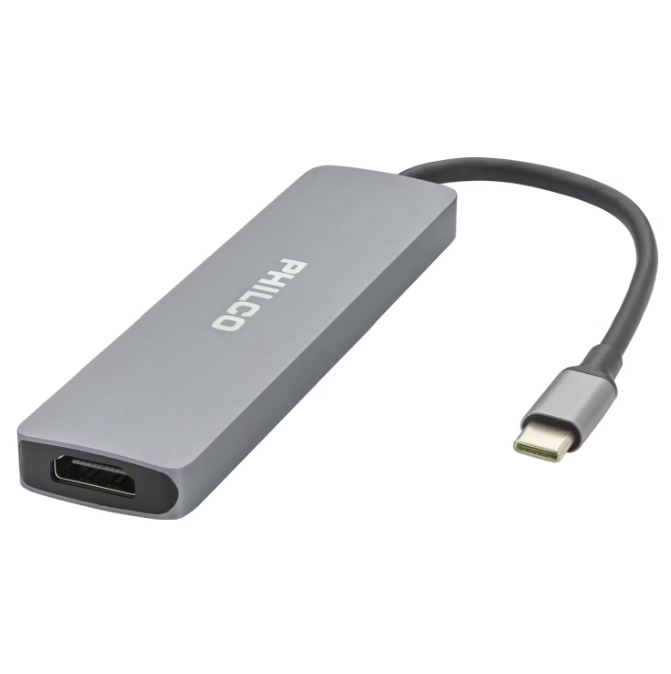 Adaptador  USB-C TO HDMI 4K 6 en 1 Philco