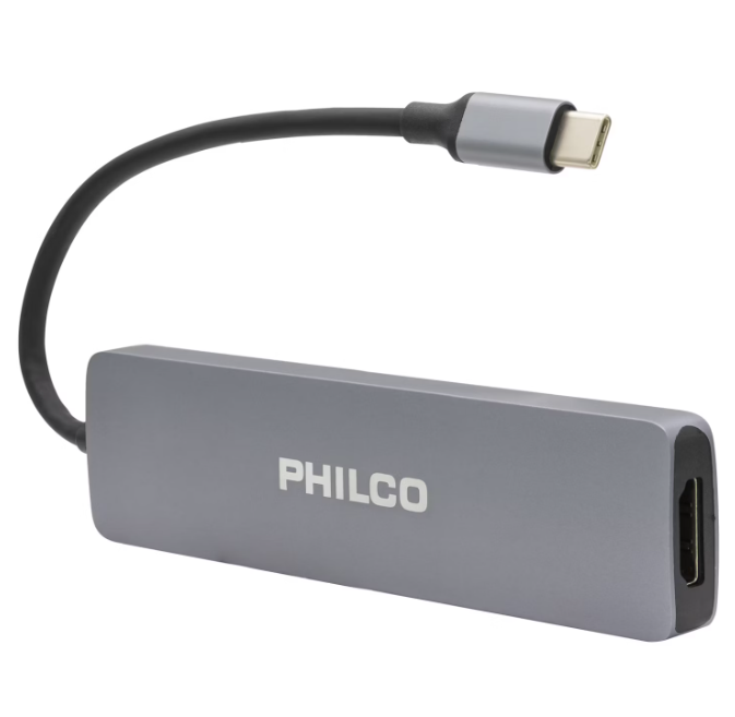 Adaptador  USB-C TO HDMI 4K 6 en 1 Philco