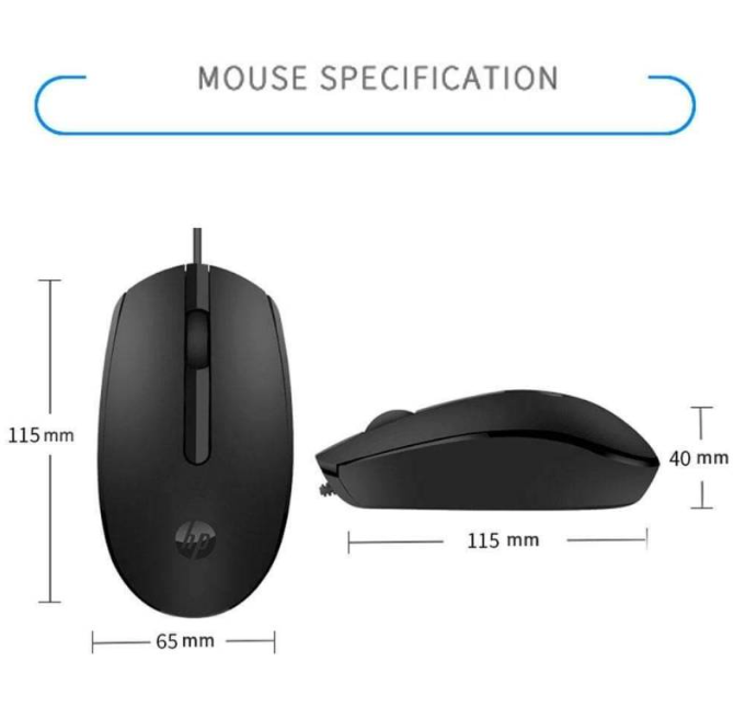 Mouse alámbrico 3 botones 1200 DPI  HP M10