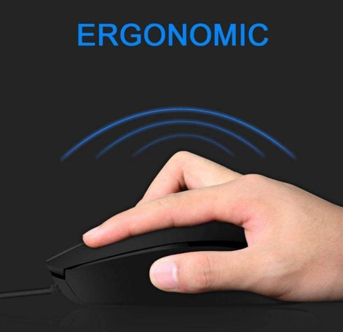 Mouse alámbrico 3 botones 1200 DPI  HP M10