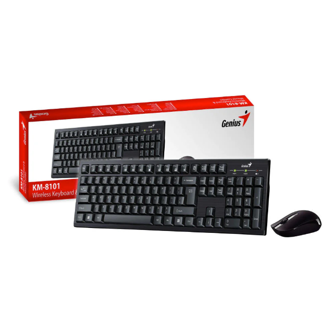 Kit  Teclado y Mouse inalámbrico Genius KM-8101