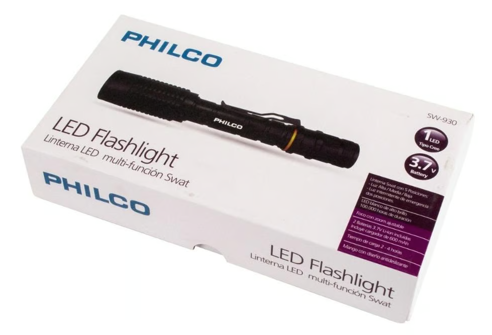 Linterna LED  Recargable Multifunción Philco SW-930