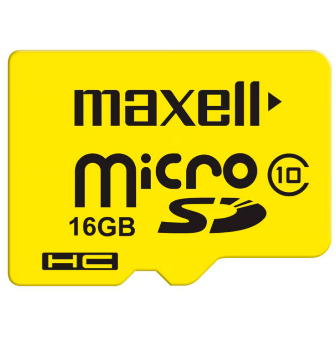 Tarjeta de memoria MicroSD 16GB + Adaptador 90MB/s Maxell