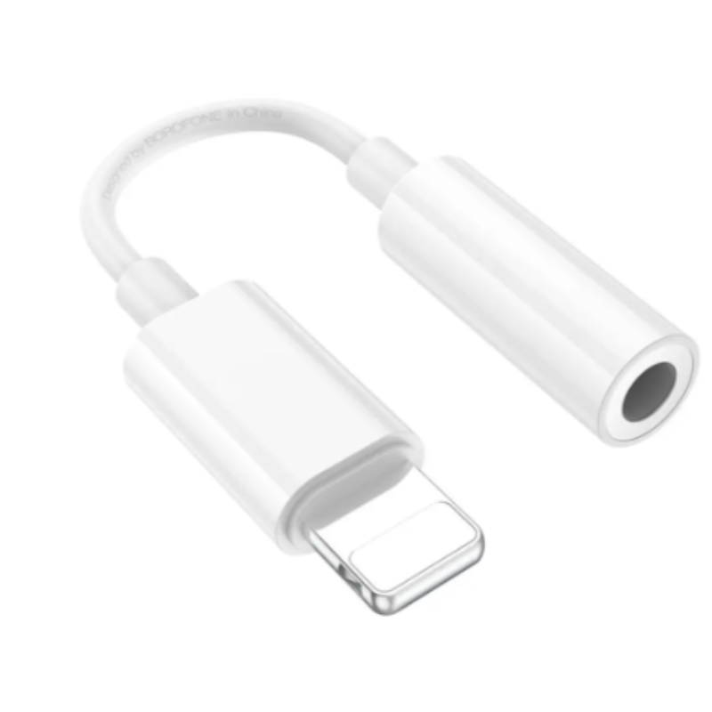 Adaptador de audio Lightning a auxiliar 3.5mm Borofone BV21