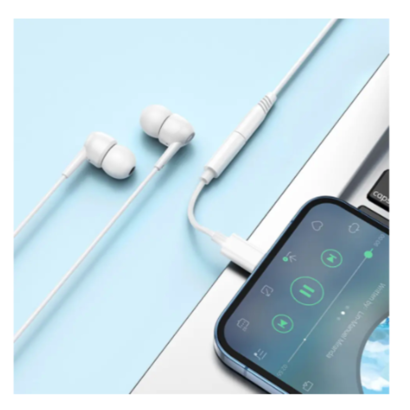 Adaptador de audio Lightning a auxiliar 3.5mm Borofone BV21