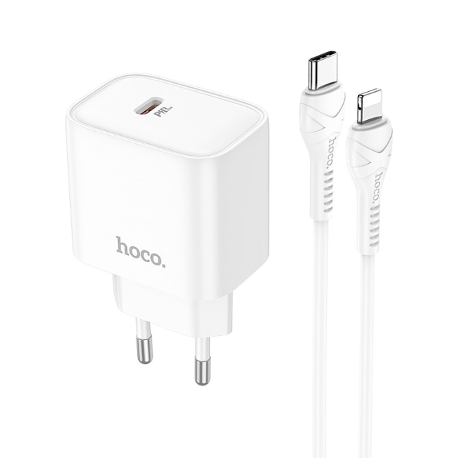Cargador de pared  USB-C a Lighting Hoco DC67