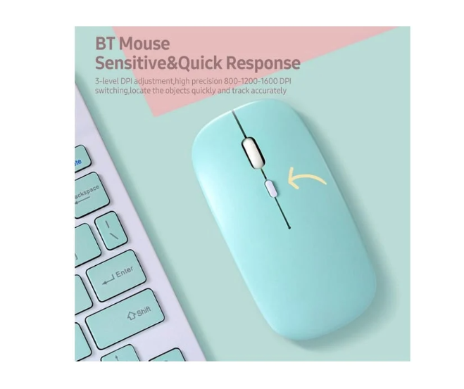 Kit de Teclado y mouse Bluetooth 10 pulgadas