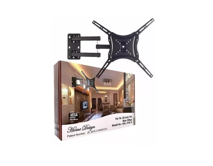 Soporte Tv Con Brazo Acero 180º 14 a 55 Pulgadas 50kg