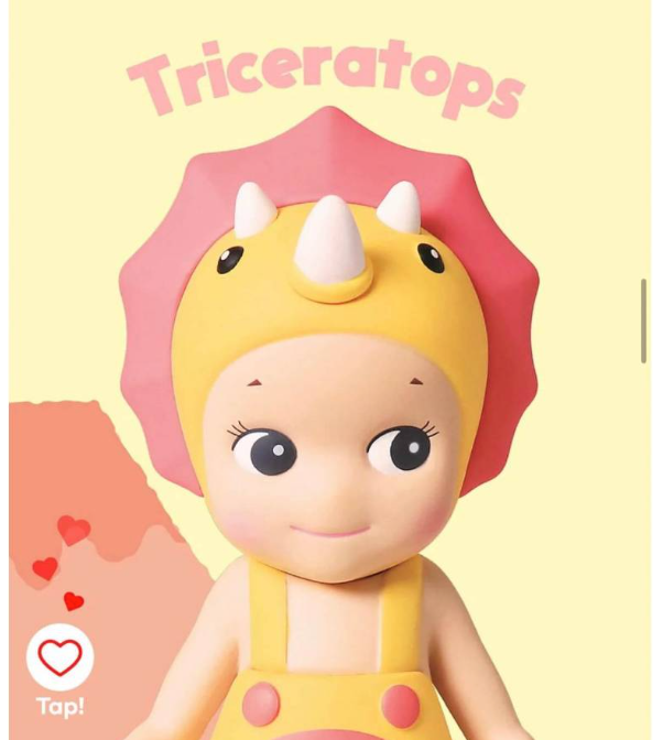 Mini figuras Sonny Angel Hippers serie Dinosaurio