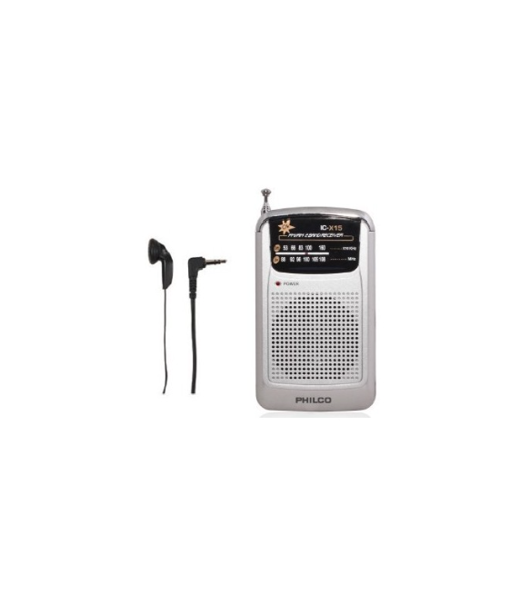 Radio portátil  AM/FM con audífonos Philco IC-X15