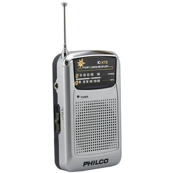 Radio portátil  AM/FM con audífonos Philco IC-X15