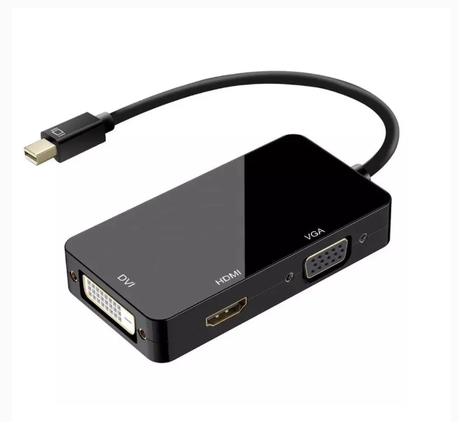 Adaptador 3 en 1 Mini Displayport a Hdmi+Vga+Dvi Thunderbolt Ulink