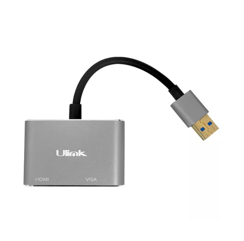 Adaptador  USB 3.0 a HDMI y VGA Ulink  UL-AD300HV