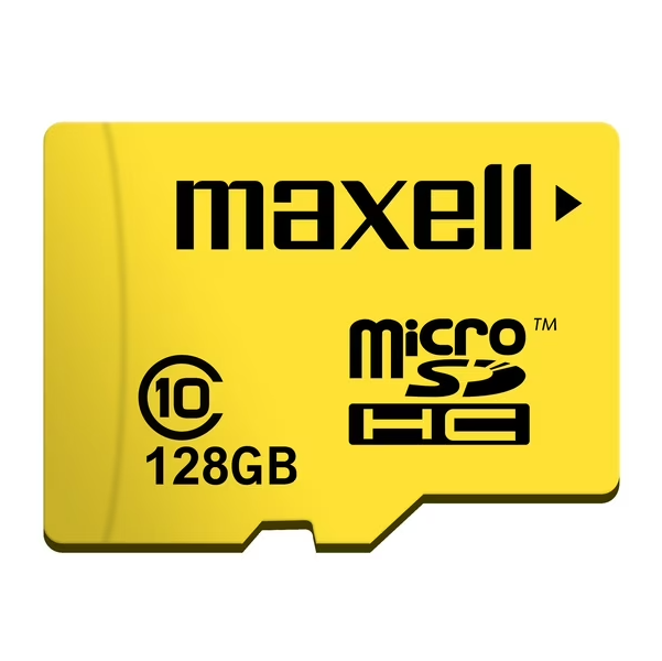 Tarjeta de memoria MicroSD 128GB + Adaptador 90MB/s Maxell