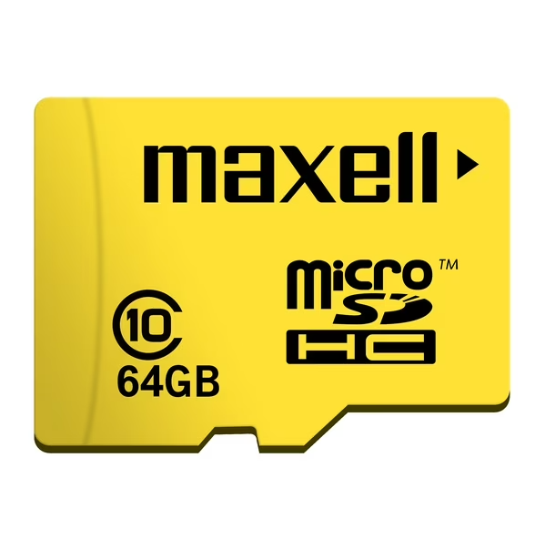 Tarjeta de memoria MicroSD 64GB + Adaptador 90MB/s Maxell