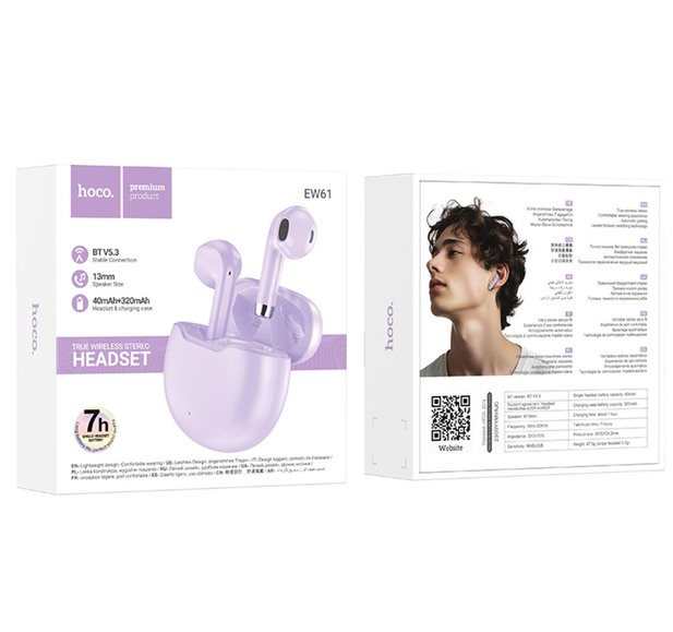 Audifono Inalámbrico 7hrs Hoco EW61