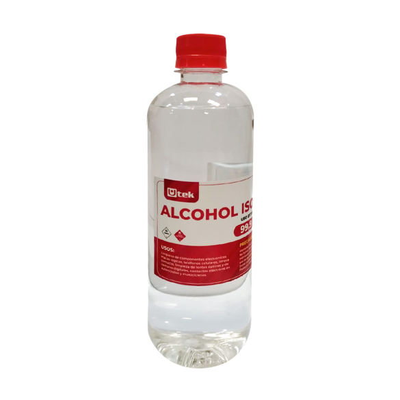Alcohol Isopropílico 500cc  99.9% Pureza Utek