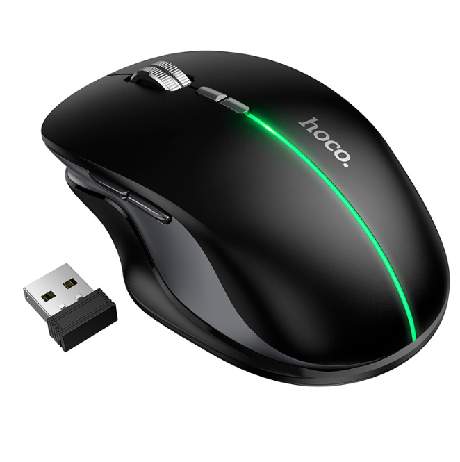 Mouse Inalámbrico Dual USB y Bluetooth 1600 Dpi recargable Hoco Gm40