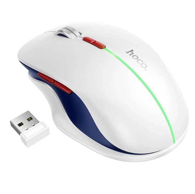 Mouse Inalámbrico Dual USB y Bluetooth 1600 Dpi recargable Hoco Gm40
