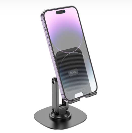 Soporte para celular plegable Hoco HD6 negro