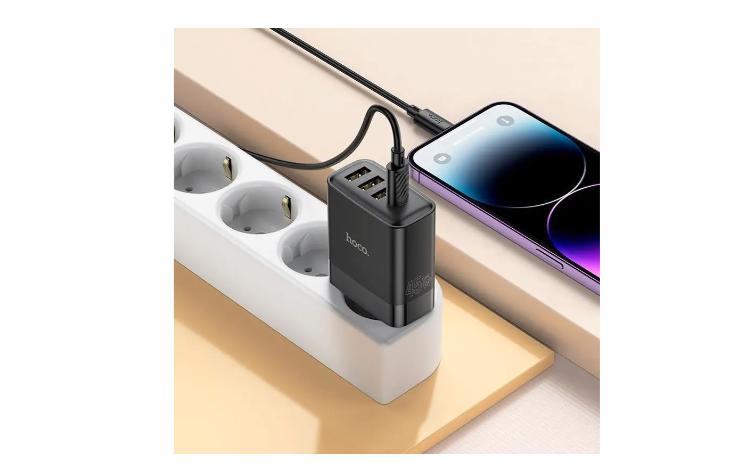 Cargador de pared 45W QC3.0 Fast Charger 4 puertos Hoco C127A