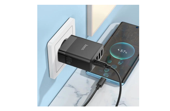 Cargador de pared 45W QC3.0 Fast Charger 4 puertos Hoco C127A