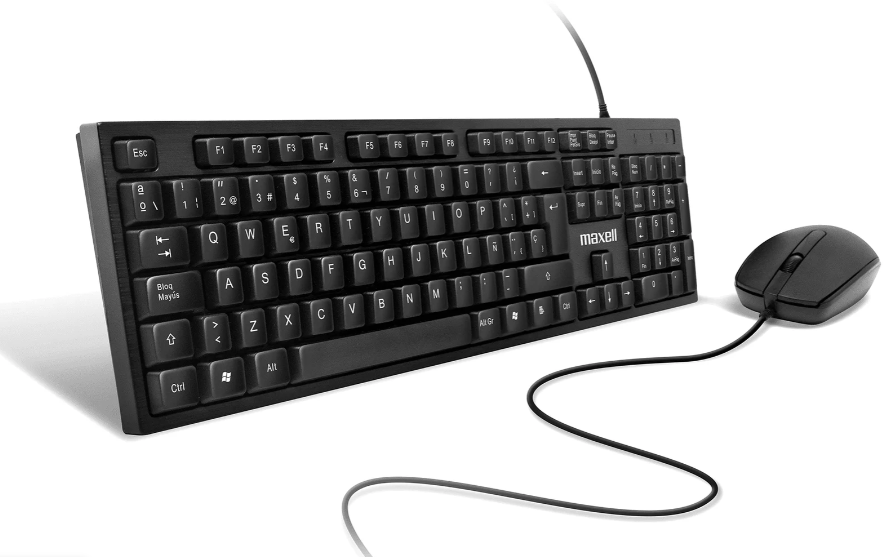 Combo de Teclado y Mouse Alambrico USB MAXELL WRKBC-10