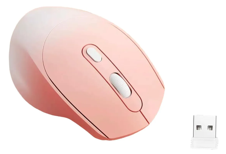 Mouse Bluetooth 2.4ghz M128 rosado