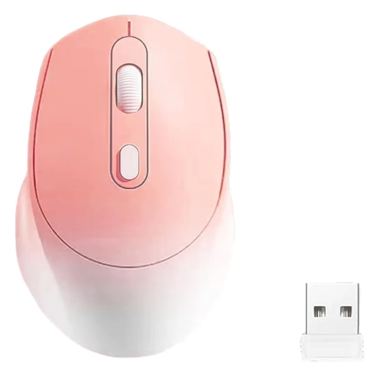 Mouse Bluetooth 2.4ghz M128 rosado