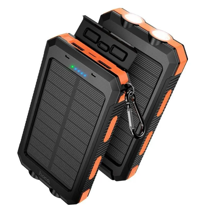 Power Bank solar con linterna 8000mah Hoco J164