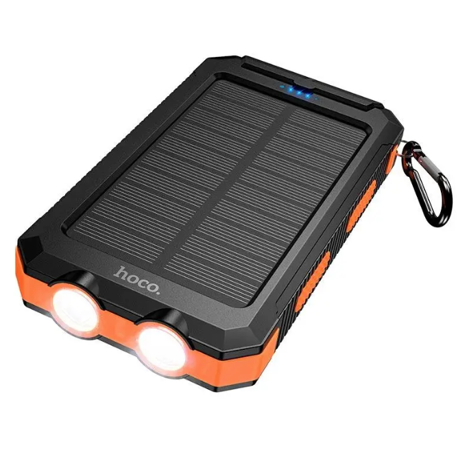 Power Bank solar con linterna 8000mah Hoco J164